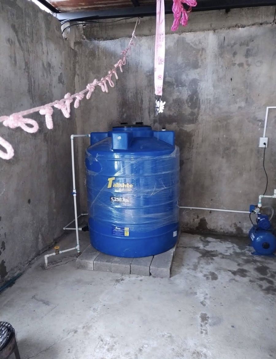 Instalación de tinaco y bomba de agua